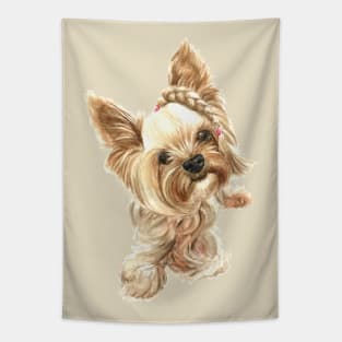 Yorkie Tapestry