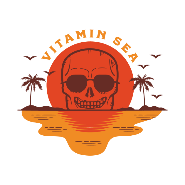 Vitamin Sea Vintage skeleton by waltzart