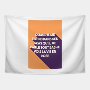 Edith Piaf Quotes Tapestry