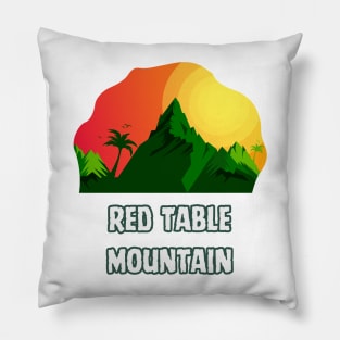 Red Table Mountain Pillow