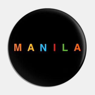 MANILA RAINBOW LETTERS Pin