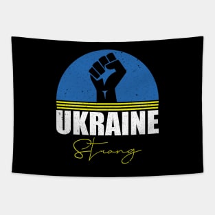 Ukraine Strong Retro Vintage Flag Tapestry