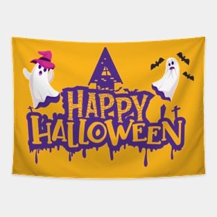 Happy and aswome Halloween Tapestry