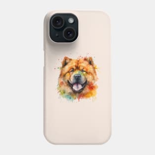 Chow Chow Bright Watercolor Painting Phone Case