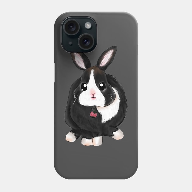 Black and White Dutch Rabbit Phone Case by GambarGrace