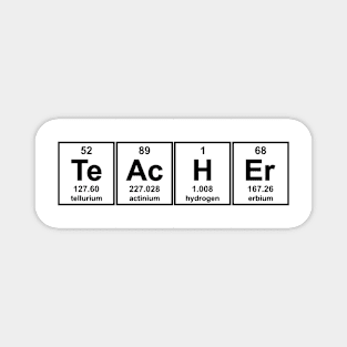 Science Teacher Chemical Elements Magnet