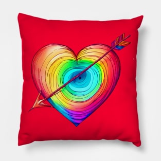 LGTB Heart and arrow Pillow