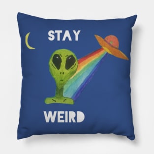 Alien - stay weird Pillow