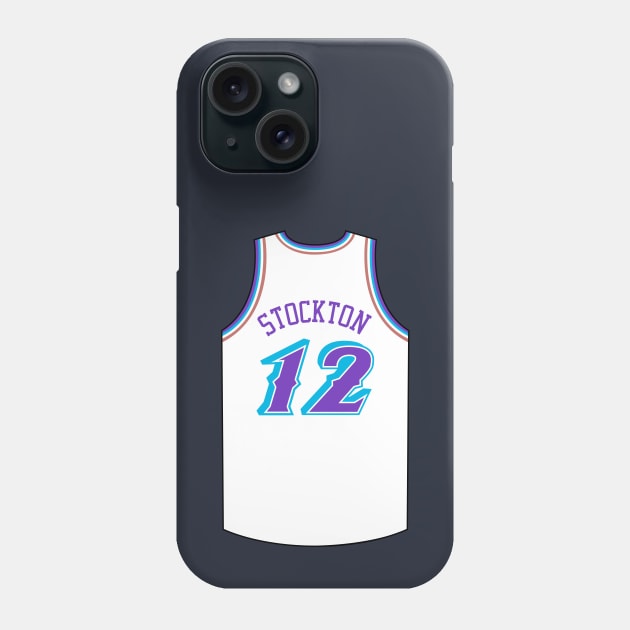 John Stockton Utah Jersey Qiangy Phone Case by qiangdade