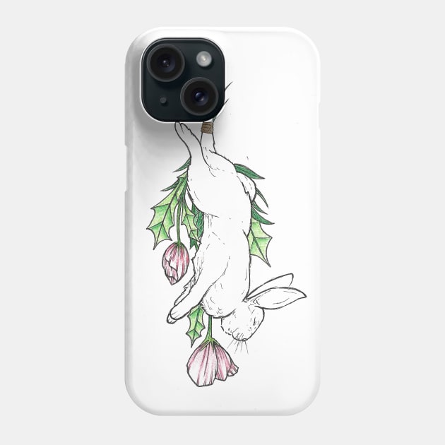 Hanging Hare Phone Case by GnauArt