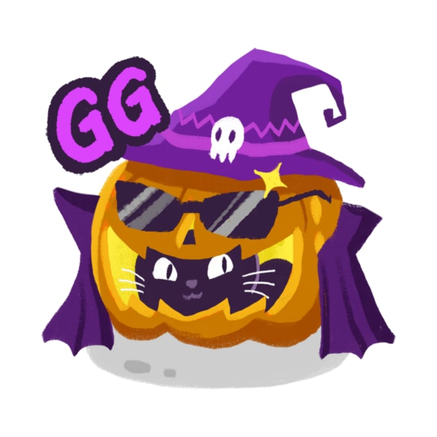 GG halloween pumpkin emote by Zhuna