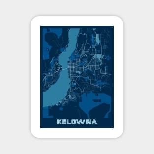 Kelowna - Canada Peace City Map Magnet