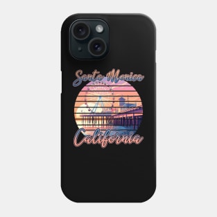 Santa Monica California travel vacation Gift For Men Women Phone Case