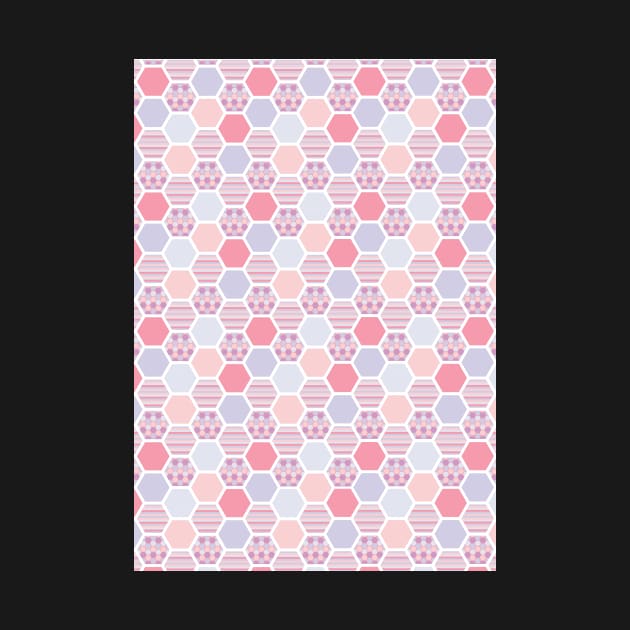 Hexagon Pastel Pattern by Eliza-Grace