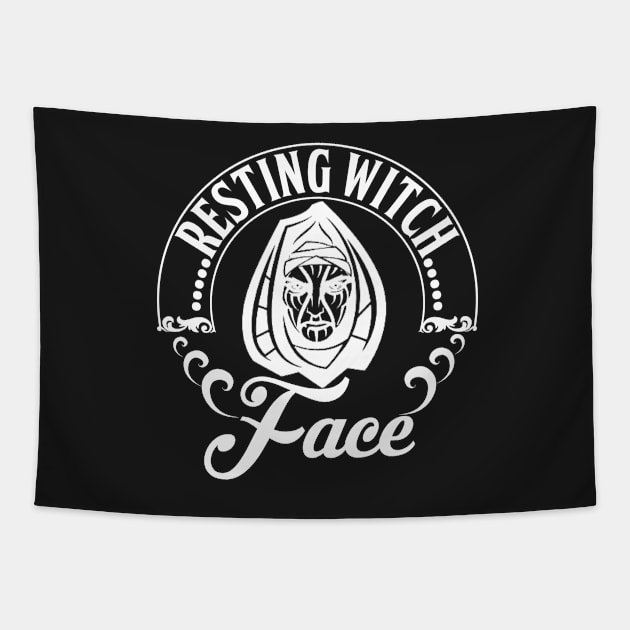 Resting Witch Face Tapestry by joshp214