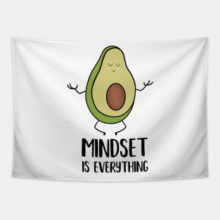 Avocado Yoga, Mindset Motivational Quote Tapestry