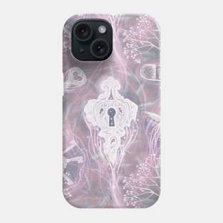 Fabulous heroes and animals, fairytale plants in lights Phone Case