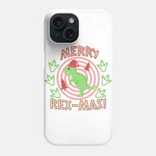 Merry Rex-mas Kids Dinosaur Christmas Phone Case