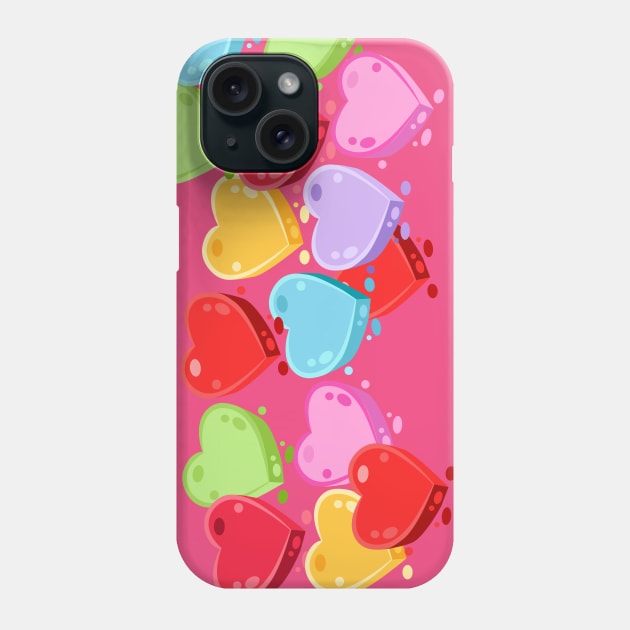 valentine hearts Phone Case by richhwalsh