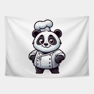 Panda chef illustration Tapestry