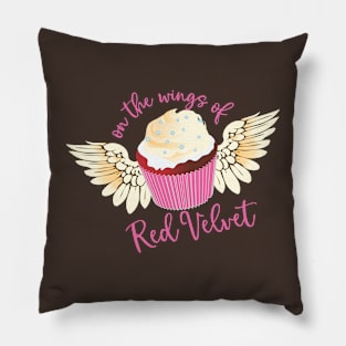 Red velvet cupcake angel wings baking bakery sweets Pillow