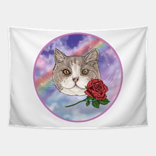 Zippy Stardust Kitty Cat Tapestry