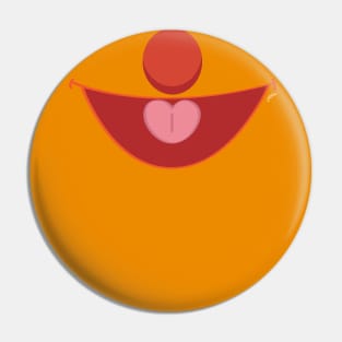 BFF Orange Friend Smile (for face mask) Pin
