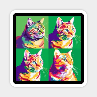 American Bobtail Pop Art - Cat Lover Gift Magnet