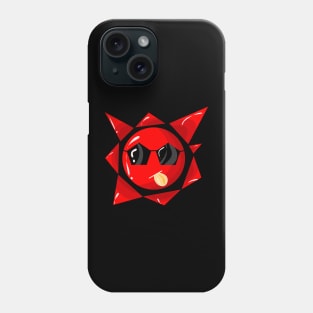 The sun is 'smiling' in the sky. Phone Case