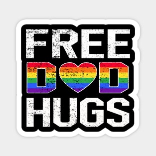 Free Dad Hugs Lgbt Pride Magnet