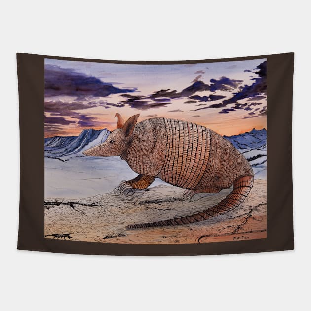 Armadillo Sunset Tapestry by Matt Starr Fine Art