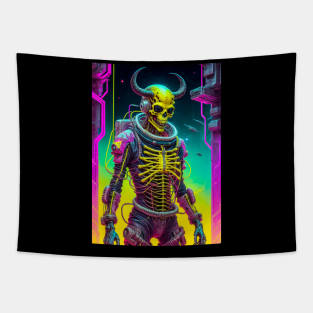 Skull Demon in Space Tapestry