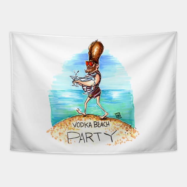 Vodka Beach Party Tapestry by obillwon