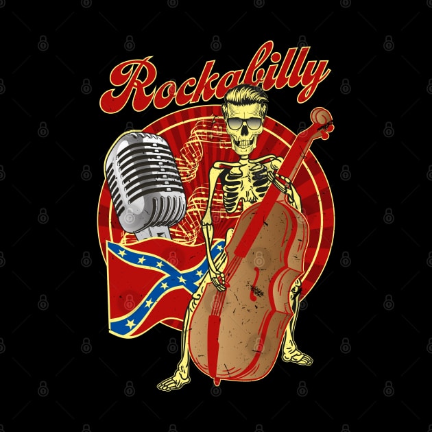 Rockabilly Bass Skeleton by RockabillyM