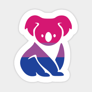 Pride Koala - Bi Bisexual Pride Flag Magnet