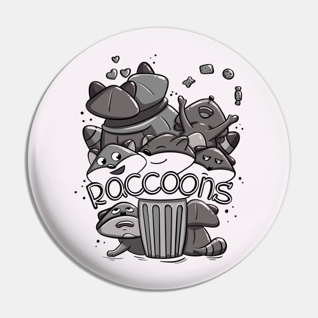 raccon Pin by KrisPlazun