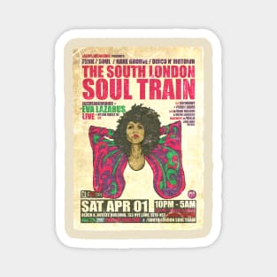 POSTER TOUR - SOUL TRAIN THE SOUTH LONDON 150 Magnet