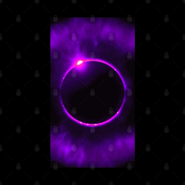 Purple Solar Eclipse by The Black Panther