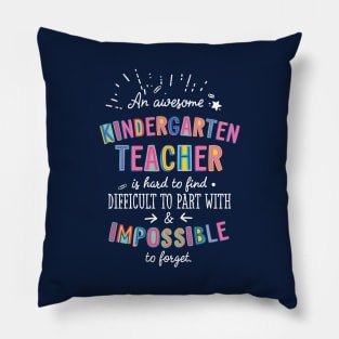 An awesome Kindergarten Teacher Gift Idea - Impossible to Forget Quote Pillow