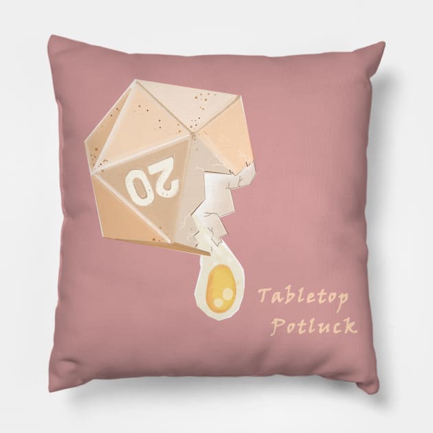 Egg Die Pillow by Tabletop Potluck