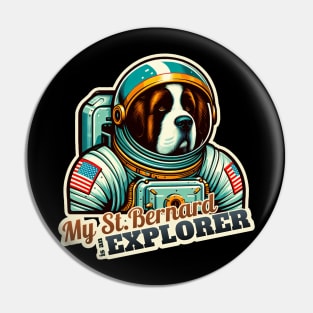 Astronaut St. Bernard Pin