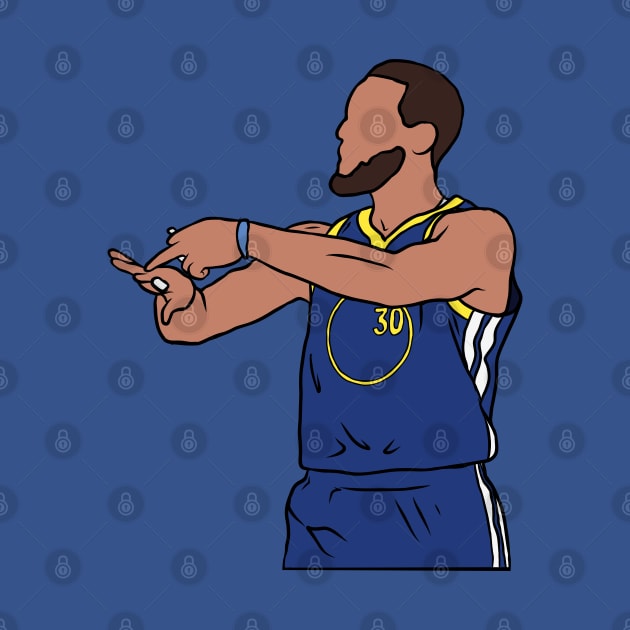 Steph Curry 4 Rings Celebration by rattraptees