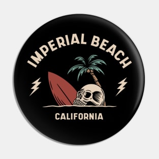 Vintage Surfing Imperial Beach, California Pin