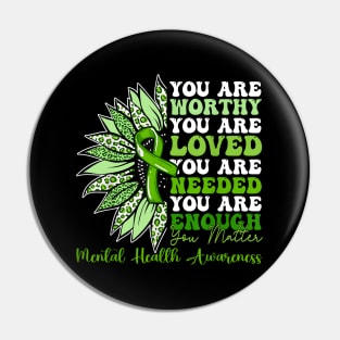 Support Warrior Mental Health Awareness Pin