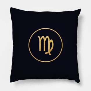 Virgo Zodiac Sign Symbol Pillow