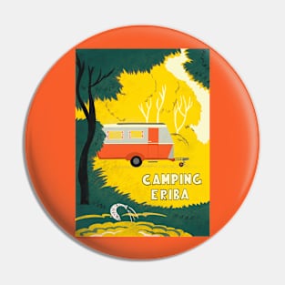 Vintage Caravan in Woodland Pin