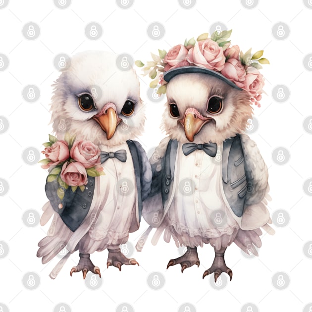 Vulture Couple Gets Married by Chromatic Fusion Studio