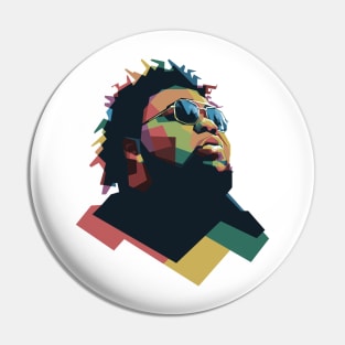 American Rapper Pin