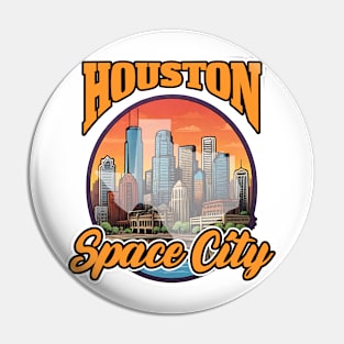 Houston Space City Pin