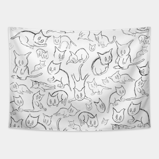 Wild Cats Tapestry by msmart